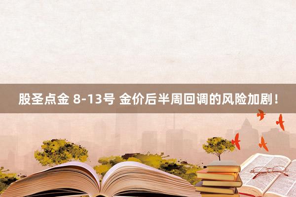 股圣点金 8-13号 金价后半周回调的风险加剧！