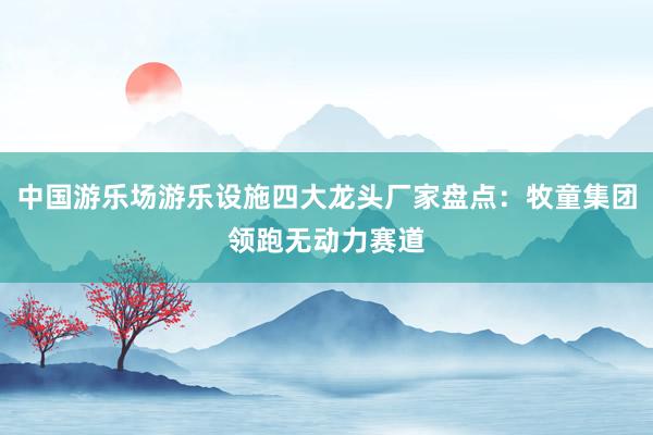 中国游乐场游乐设施四大龙头厂家盘点：牧童集团领跑无动力赛道