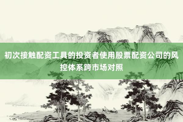 初次接触配资工具的投资者使用股票配资公司的风控体系跨市场对照