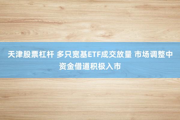 天津股票杠杆 多只宽基ETF成交放量 市场调整中资金借道积极入市