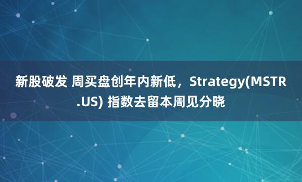 新股破发 周买盘创年内新低，Strategy(MSTR.US) 指数去留本周见分晓